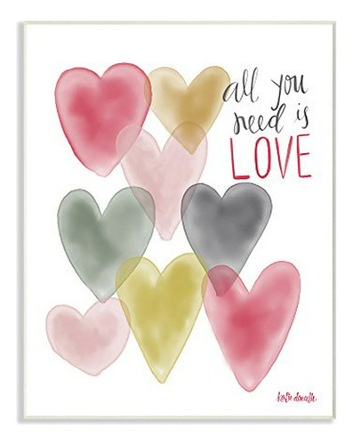 Stupell Home D Cor All You Need Is Love Hearts Arte De Placa