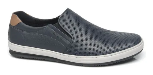 Sapatenis masculino couro sem best sale cadarço