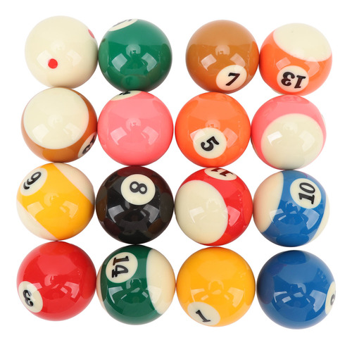 Juego De Bolas De Billar De 2.25 Pulgadas, Tamaño Reglamenta