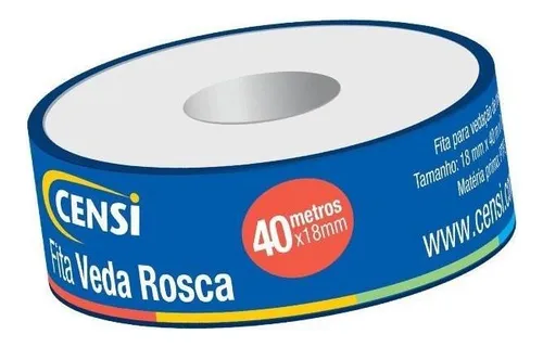 Fita Veda Rosca 18mm 40 Metros - Censi