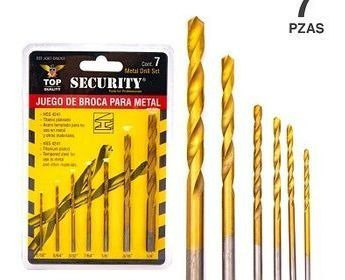 Sets Juego De Brocas Para Metal X7 Piezas Security M/d