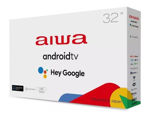 Imagen 2 de 2 de Televisor Smartv Aiwa 32 Pulgadas Android Tv 720p