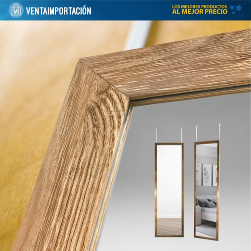 Imagen 8 de 8 de Espejo Grande Espejos Decoración + Soporte D Puerta, Cuerpo