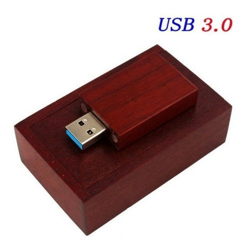 Usb 32gb 3.0 + Caja Madera ''cerezo''