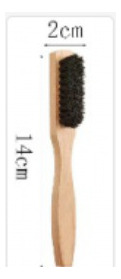 Cepillo Portátil Con Mango De Madera Para Barba Para Hombre
