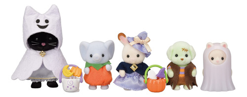 Calico Critters Trick Or Treat Parade, Juego De Halloween D.