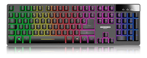 Teclado Micronics Neon K709 Gamer Anti-ghosting Led