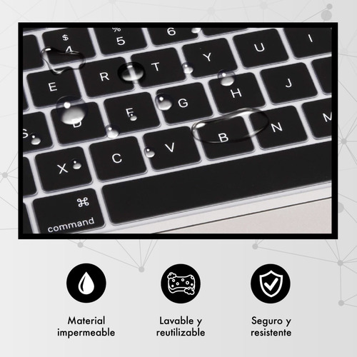 Imagen 5 de 9 de Protector Silicona Teclado - Compatible Macbook Pro 13 A2338