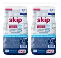 Comprar  Jabon En Polvo Skip X 10kg Baja Espuma X 2 Unidades