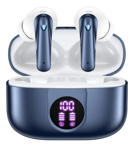 comprar Audífonos Inalámbricos Occiam P91 In Ear 45ms Baja Bluetooth 5.4 Anc -30db Cancelación De Ruido Color Azul 60h Autonomía Enc Conexión Rápida Hi-fi Bajo Ipx7