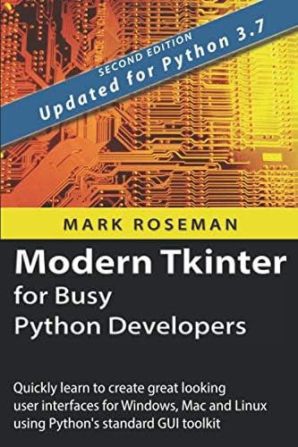 Libro Modern Tkinter For Busy Python Developers, En Ingles