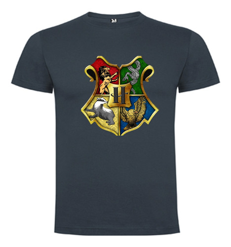 Polera Harry Potter Casas Gryffindor Algodón Pow Club