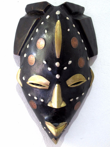 Máscara Africana Decoração Colecionador Madeira M020 Fr Grát