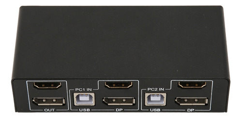 Kvm 2 Monitores 2 Ordenadores Display Port 2x1 Dual Displayp