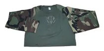 Comprar Remera Tactica Combat Shirt Rip Stop Woodland Ejercit Uca
