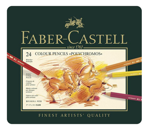 Lapices De Color Faber Castell Policromos Lata X 24u