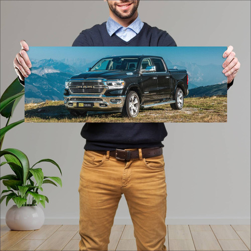 Cuadro 30x80cm Auto 2018 Ram 1500 Laramie Crew C 33