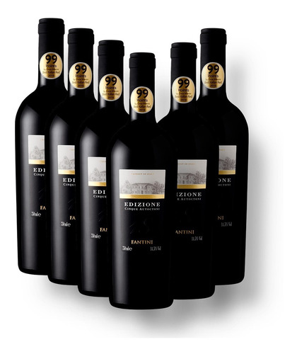 Caixa 6 Grfs Vinho Edizione Cinque Autoctoni 99 Pts 750ml