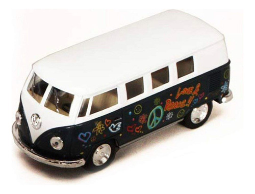 1962 Volkswagen Classic Bus Con Calcomanas Escala 1/32 Die C