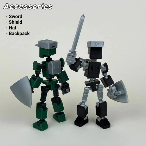Figura De Ação Mini 13, Figura De Ação Mini T13 Impressa Em