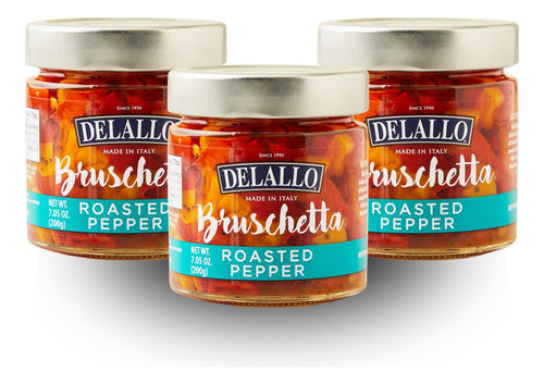 Cubierta De Bruschetta De Pimiento Asado 198 Gramos Paquete