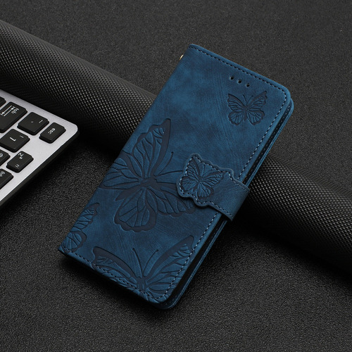 Funda Para Huawei Nova5t/honor 20/9x Lite, Cartera, Soporte Para Pulsera, Ranura Para Pulsera, Piel Estampada Con Mariposas