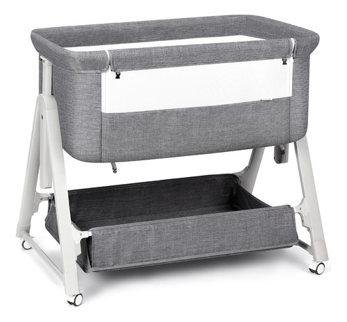 Bassinet Cowiewie Baby Bedside Sleeper W/ Storage Basket Zk0