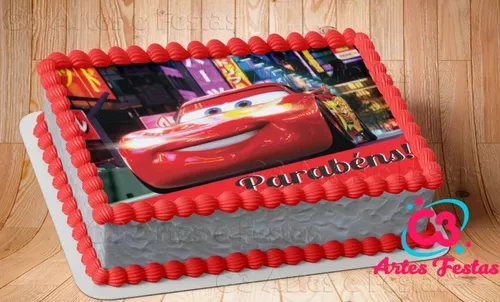 bolo carros com topper  Bolo carros, Bolo de aniversário de carros, Bolo  de carro