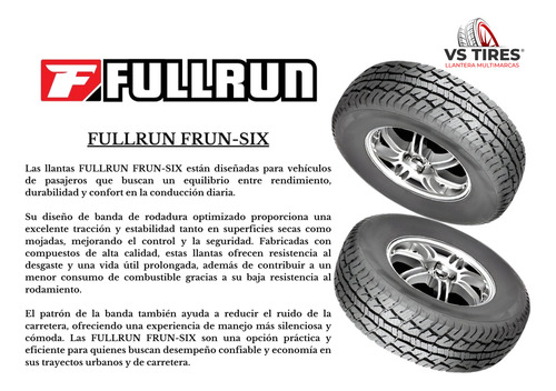 Llanta Lt235/75r15 104/101r Fullrun Frun-six Auto At