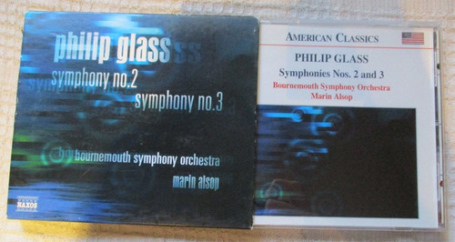 Imagen 1 de 4 de Philip Glass - Symphony No. 2 / 3 Bournemouth - Marin Alsop