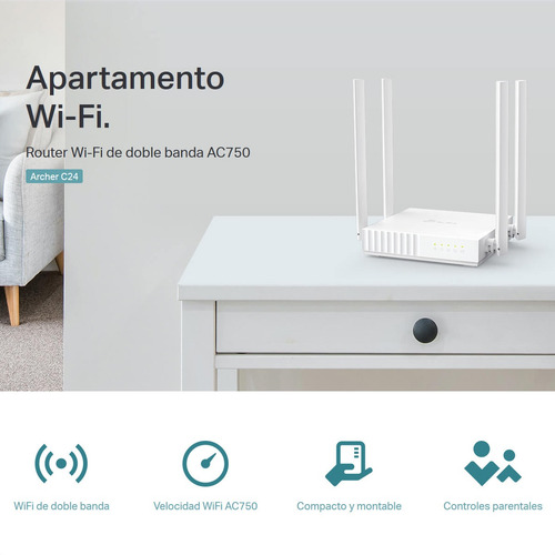 Router Inalámbrico De Banda Dual Ac750, Tp-link Archer C24