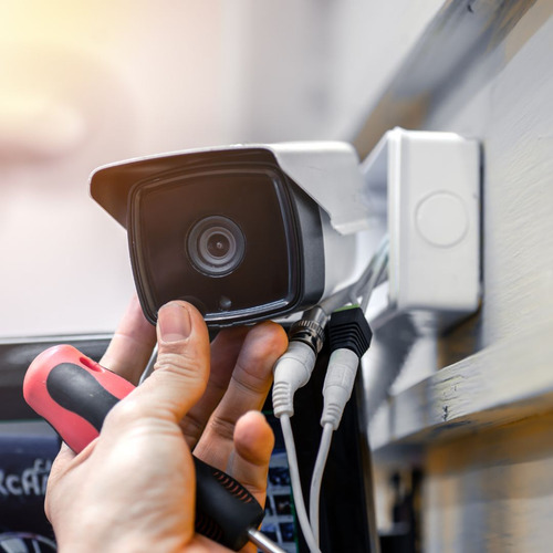 Instalación Cámara De Vigilancia Ip Hd Gadnicdahuahikvision Blanco