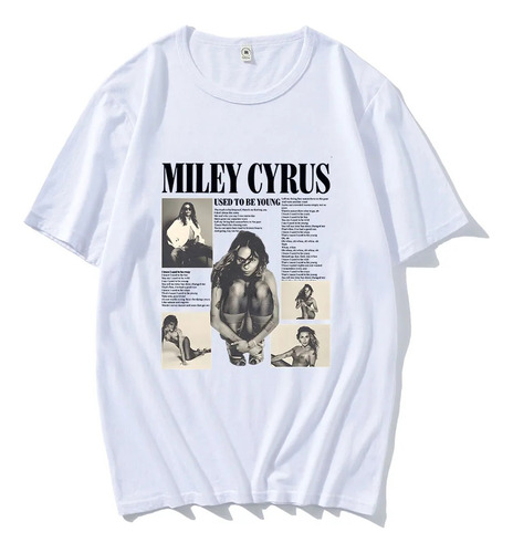 Camiseta De Manga Corta Con Estampado Gráfico Miley Cyrus