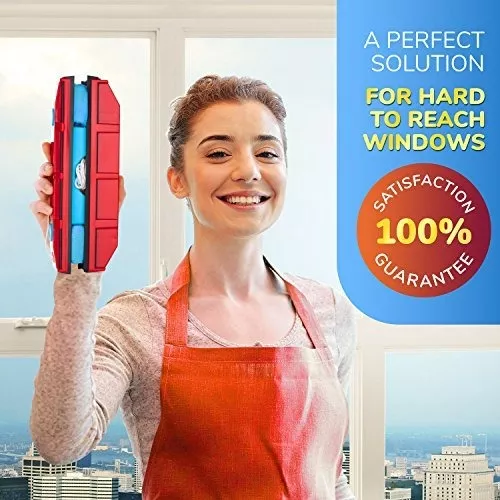 Tyroler Bright Tools The Glider D-2 Magnetic Window Cleaner for Double  Glazed Windows. Fit to 0.3in - 0.7in Window Thickness. Glass Cleaner