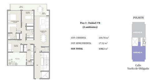 High Park Nuñez - Departamento - Venta - 4 Amb - Balcon - Parrilla - Nuñez