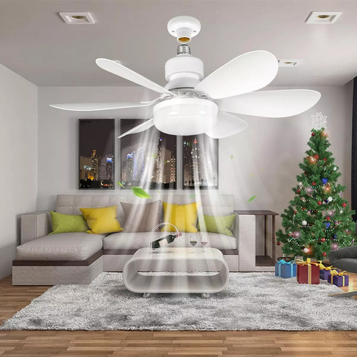 Ventilador De Teto Com Luminária De Ventilador Único