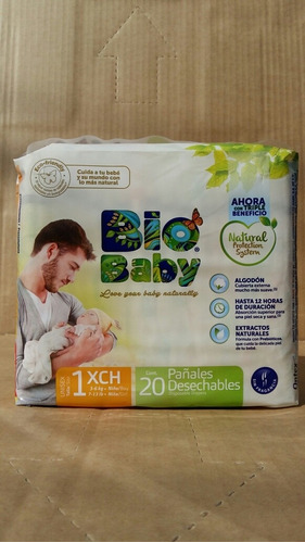 Pañales Bio Baby 2 Pack De 20 Pzs C/u