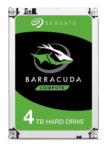 Imagen 1 de 3 de Disco duro interno Seagate Barracuda ST4000DM004 4TB