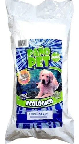 Paños Pañales Perro Paño Pet Entrenamiento 60x90 Max X10