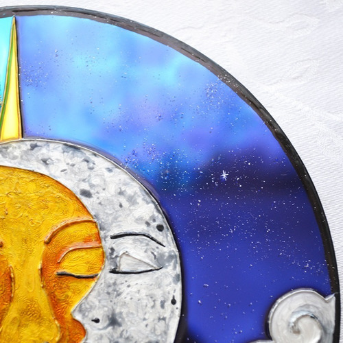 Imagem 5 de 7 de Mandala Sol E Lua Em Espelho De 20cm