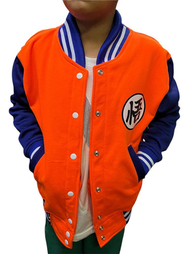 Sudadera Tipo Bomber Dragón Ball Z Infantil
