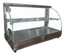 Comprar Calentador Exhibidor Vitrina Empanada Vidrio Curvo 0.7 Metro