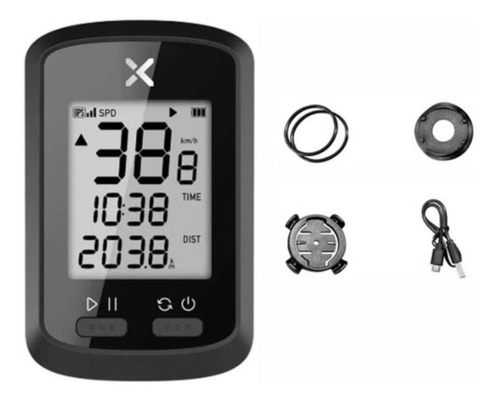 Imagem 2 de 7 de Velocímetro Xoss G+ Ciclismo Gps Bluetooth Lcd Display