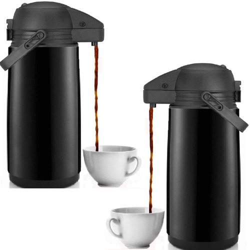 2 Garrafas Térmica Pump Café Água 1,9 Litros Pressão