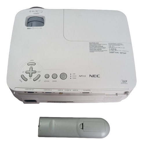 Projetor Nec Np115 2500 Lumens Data Show Pouco Uso # Av Branco (Usado)