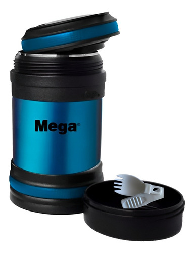 Termo De Comida Mega Maxx 400ml Acero Inox + Tenedor