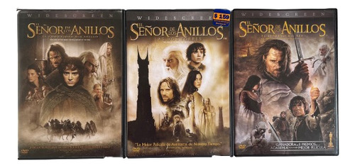 Trilogía Completa El Señor De Los Anillos, Dvd Widescreen