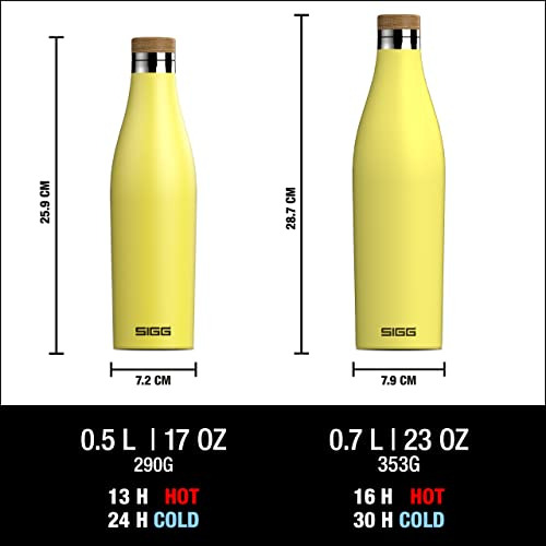 Botella De Agua Aislada Sigg Ultra Lemon 17 Oz - No Gotea -