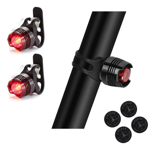 2 Luces Traseras Para Bicicleta, Mini Luces Led Con Correa,.