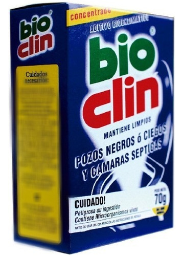 Bio Clin Bacterias  Cañerias Y Pozos 70 Grs X 4 Unidades